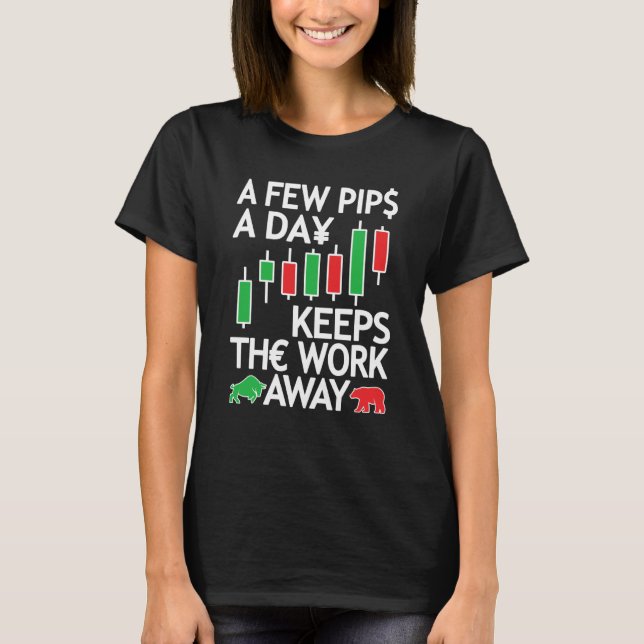 Camiseta Forex Trading Currency Trader & Day Traders Few Pi (Frente)