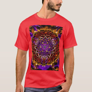 Camiseta Forge Flaming Celular Knotwork Triquetra Mandala