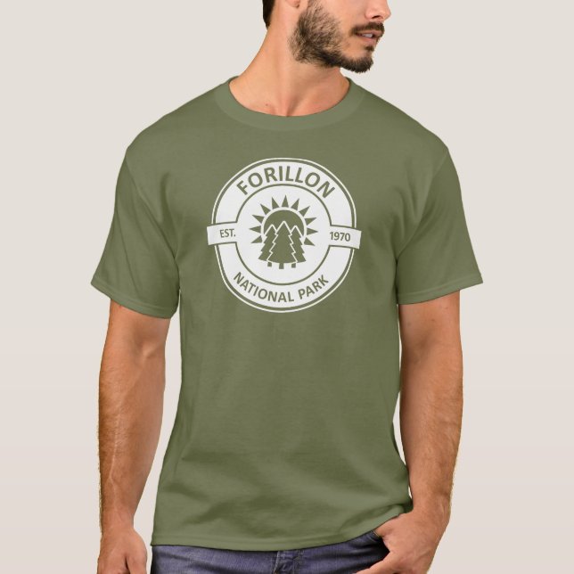 Camiseta Forillon National Park Sun Trees (Frente)