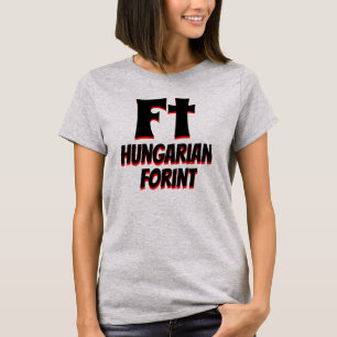 Camiseta Forint branco húngaro