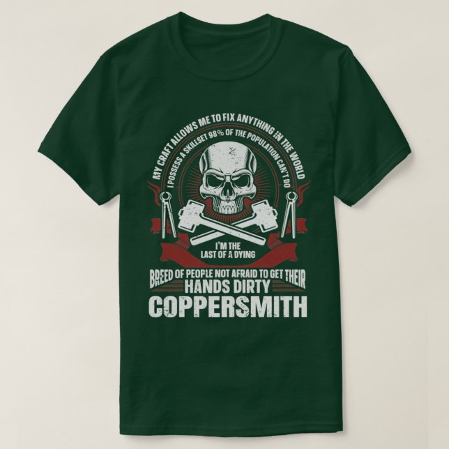 Camiseta Forjando o ferreiro Blacksmith Coppersmith T 2 (Frente do Design)