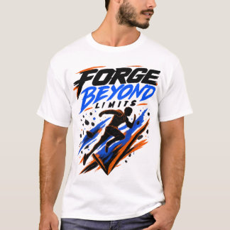 Camiseta Forjar Além dos Limites | Gráfico Motivacional de