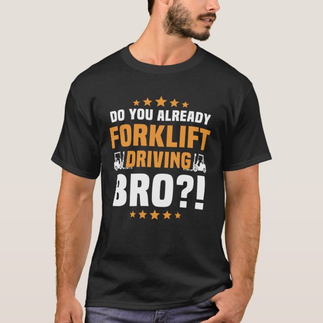 Camiseta Fork Lift Truck Warehouse Operador Forkelevador Pa (Frente)