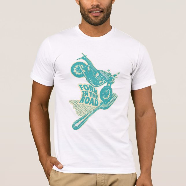 Camiseta Fork no acidente de moto rodoviário (Frente)