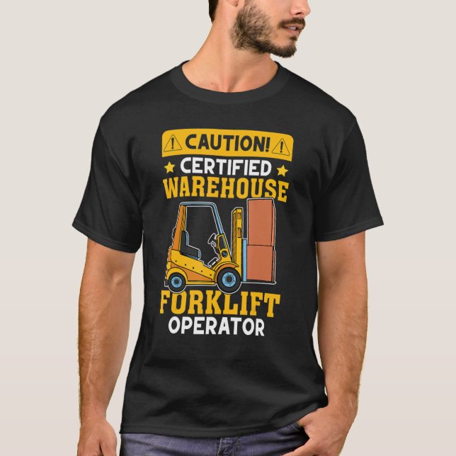 Camiseta Forkelevador Certificado de Operador de Forklevant (Frente)