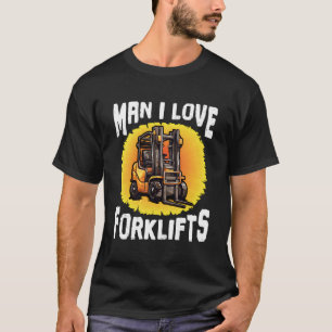 Camiseta Forkleveret Certified Man I Love Forklifts Forklev