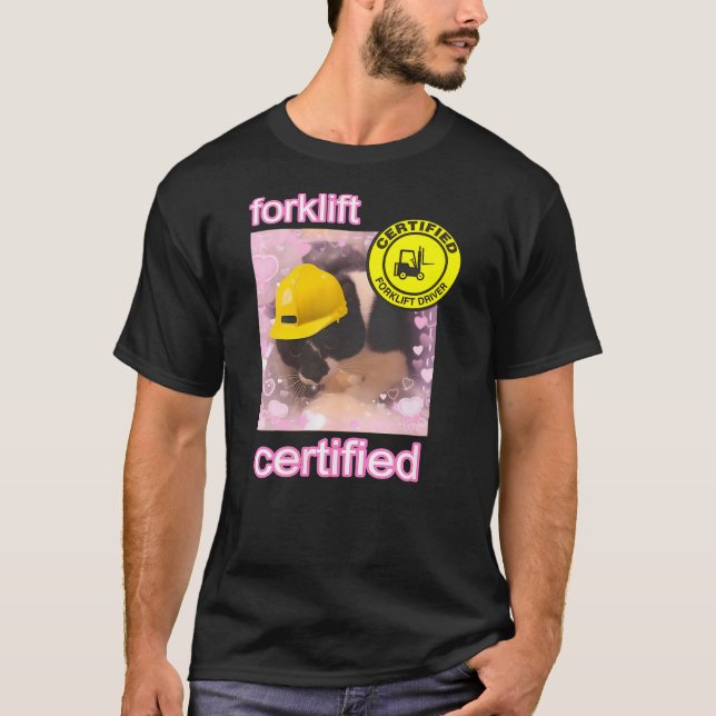 Camiseta Forklift Certified cat (Frente)
