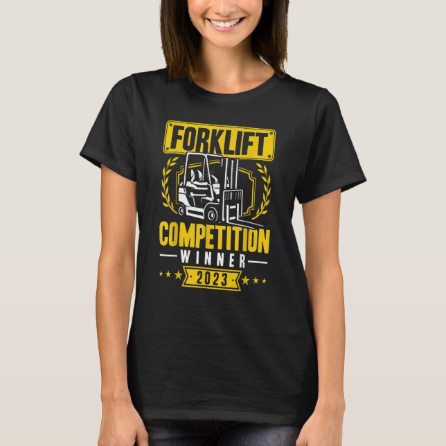 Camiseta Forklift Competition Winner 2023 Certified Forklif (Frente)