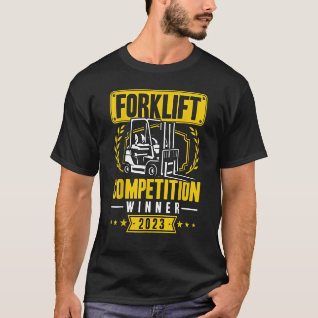 Camiseta Forklift Competition Winner 2023 Certified Forklif (Frente)