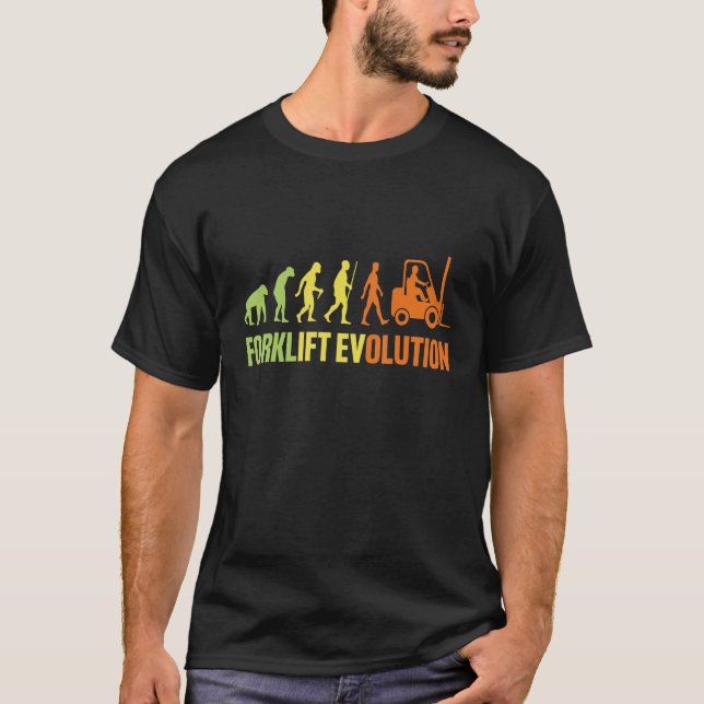 Camiseta Forklift Evolution   Forklift Operator Fork Wareho (Frente)
