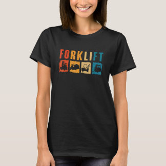 Camiseta Forklift Quote Driver Retro Vintage Worker Forklif