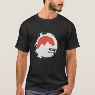 Camiseta Forks Montanhas Washington Caminhando ao Exterior