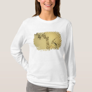 Camiseta Forma abstrata formada espirrando a água