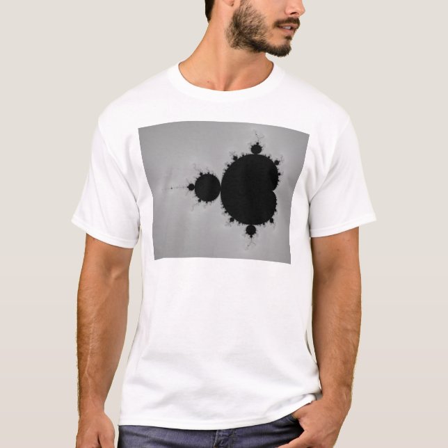 Camiseta Forma ajustada do Fractal de Mandelbrot (Frente)