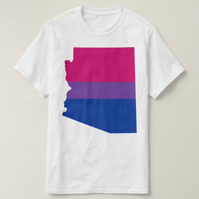 Camiseta forma bissexual com orgulho de arizona (Frente do Design)