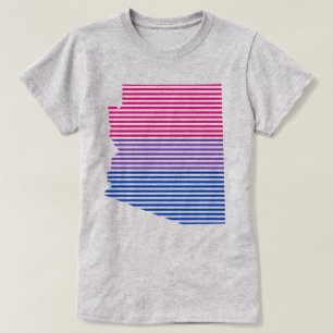 Camiseta forma bissexual com orgulho de arizona
