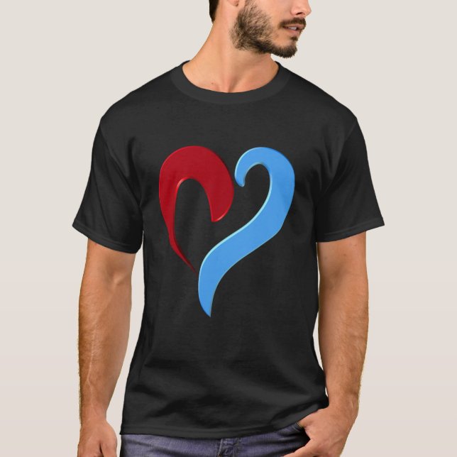 Camiseta Forma cardíaca (Frente)