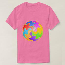 Camiseta Forma de Círculo Abstrato