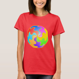 Camiseta Forma de Círculo Abstrato