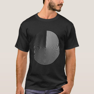 Camiseta Forma de Círculo Primitivo Simples Geométrico com