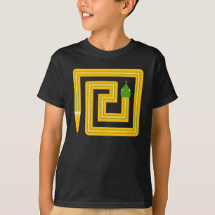 Camiseta Forma de Cobra Criativa Design Plano Ilustração Ún