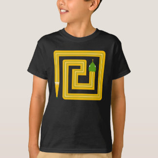 Camiseta Forma de Cobra Criativa Design Plano Ilustração Ún