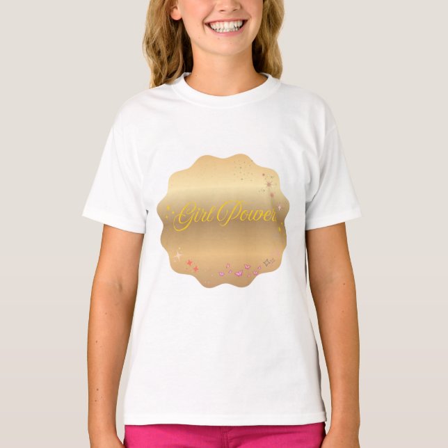 Camiseta Forma de Energia de Menina (Frente)