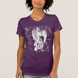 Camiseta Forma de Hevelius 1690 do mapa da constelação do