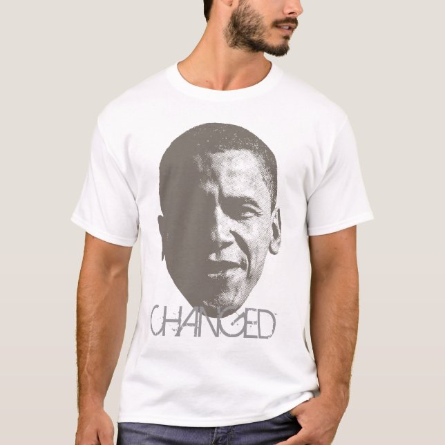 Camiseta Forma de intervalo mínimo mudada T de Obama (Frente)