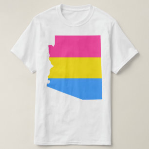 Camiseta forma de striping do orgulho de arizona