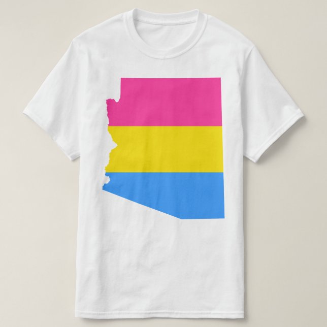 Camiseta forma de striping do orgulho de arizona (Frente do Design)