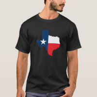 Forma de Texas com bandeira