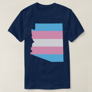 Camiseta forma distribuída transsexual do orgulho arizona