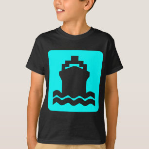 Camiseta Forma do navio - branco