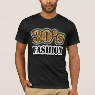 Camiseta Forma dos anos 30 do vintage - t-shirt