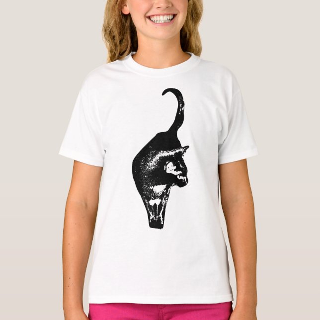 Camiseta Forma Felina Ousada (Frente)
