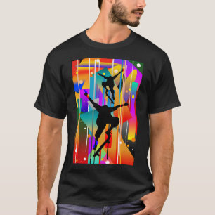 Camiseta Forma Geométrica Abstrata Skateboarding