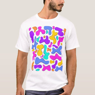 Camiseta Forma líquida com ácido claro