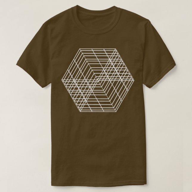 Camiseta forma quadrada geométrica design 1 (Frente do Design)