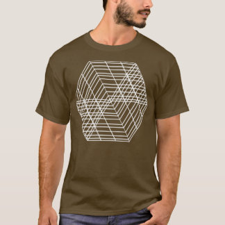 Camiseta forma quadrada geométrica design 1