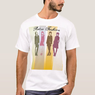 Camiseta Forma retro do modelo do t-shirt