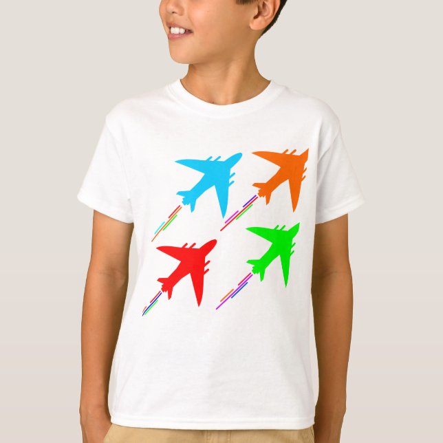 Camiseta formação de aviões de combate (Frente)