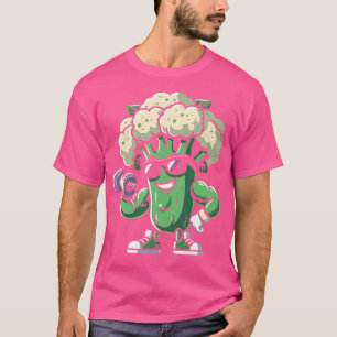 Camiseta Formação De Biceps Broccoli - Peso De Gym Gráfico 