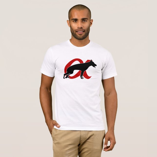 Camiseta Formação de cães do k9 (Frente Completa)