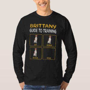 Camiseta Formação de cães Épagneul Breton