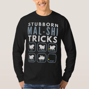 Camiseta Formação De Cão Em Shi Tzu Maltês