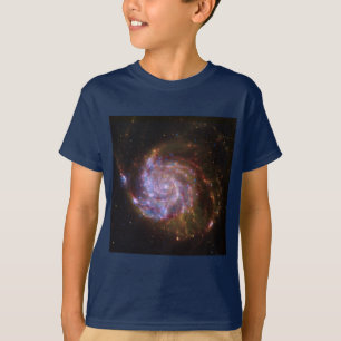 Camiseta Formação de estrelas no Pinwheel: Galáxia M101