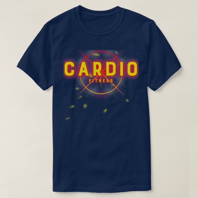 Camiseta Formação de ginástica de MALHAÇÃO CARDIO com motiv (Frente do Design)