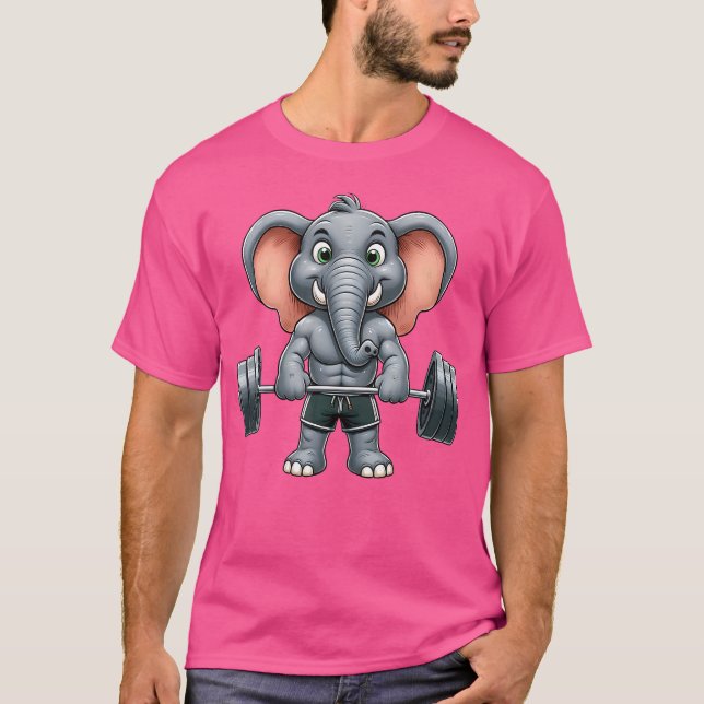 Camiseta Formação em Malhações de Elevação de Pesos Elefant (Frente)