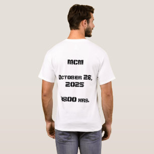 Camiseta Formação em maratona do corpo marinho T